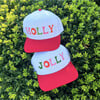 JOLLY Printed Hat, Red/White - Hats - 3 - thumbnail
