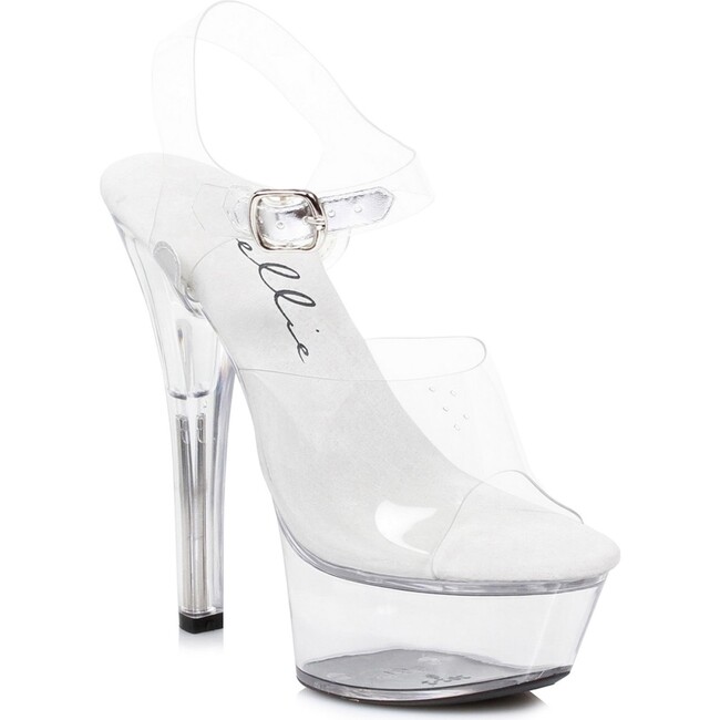 Brook 6in Platform High Heel Clear Sandal