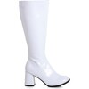 3in Wide Width Women's White Gogo Boots - Costume Accessories - 1 - thumbnail