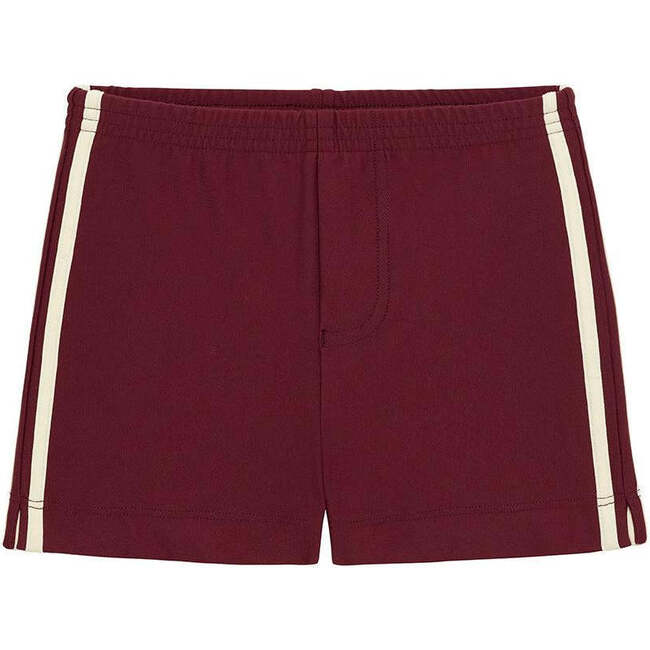 Mini Sporty Swim Trunk, Maroon