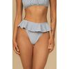 Tamarindo Ruffle Bikini Bottom, Classic Blue Stripe - Two Pieces - 1 - thumbnail