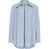 Boyfriend Button-Down Shirt, Classic Blue Stripe - Button Downs - 2 - thumbnail
