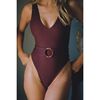 Kim One-Piece, Maroon Crochet - One Pieces - 1 - thumbnail