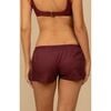 Sporty Low-Rise Drawstring Short, Maroon - Shorts - 3 - thumbnail