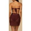 Sarong, Maroon Crochet - Cover-Ups - 4 - thumbnail