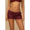 Sporty Low-Rise Drawstring Short, Maroon - Shorts - 4 - thumbnail