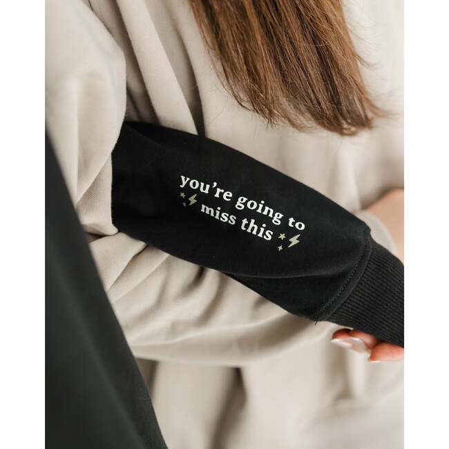 Everyday Mom Crewneck, Black - Sweaters - 3