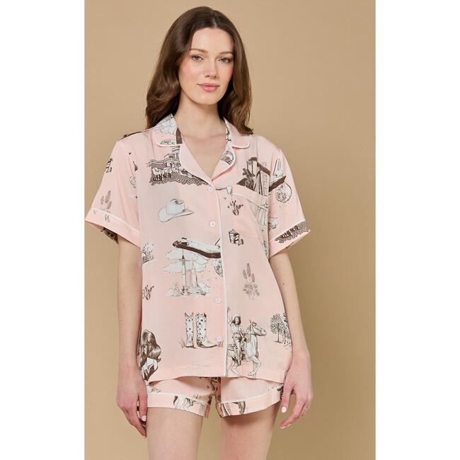 Texas Toile Pajama Shorts Set