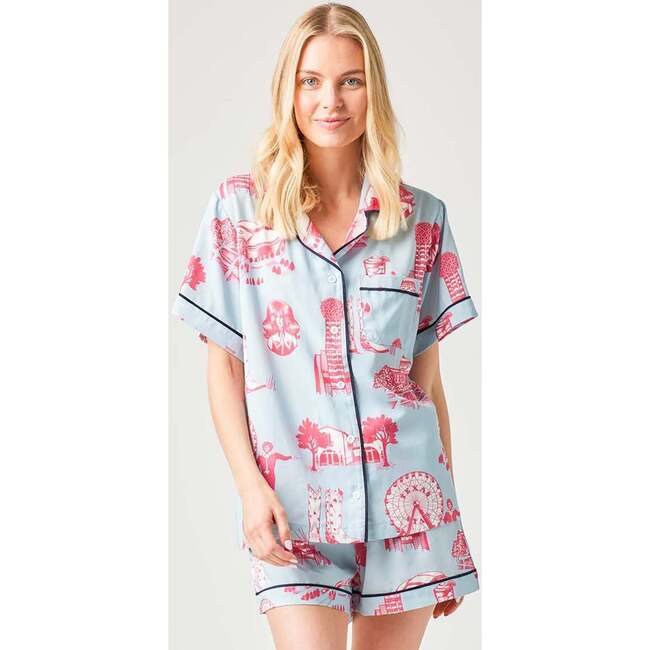 Dallas Toile Pajama Shorts Set