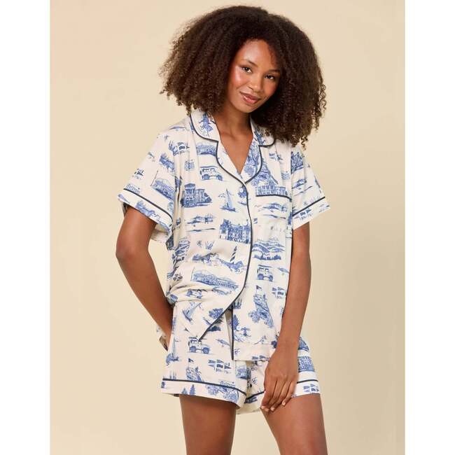 North Carolina Toile Pajama Shorts Set