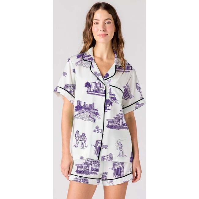 Fort Worth Toile Pajama Shorts Set
