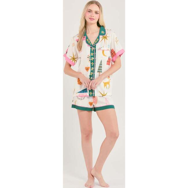 Mod Holiday Pajama Shorts Set