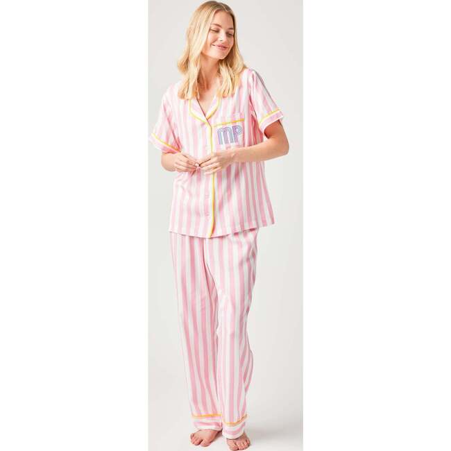 Retro Stripe Pajama Pants Set - Pajamas - 3
