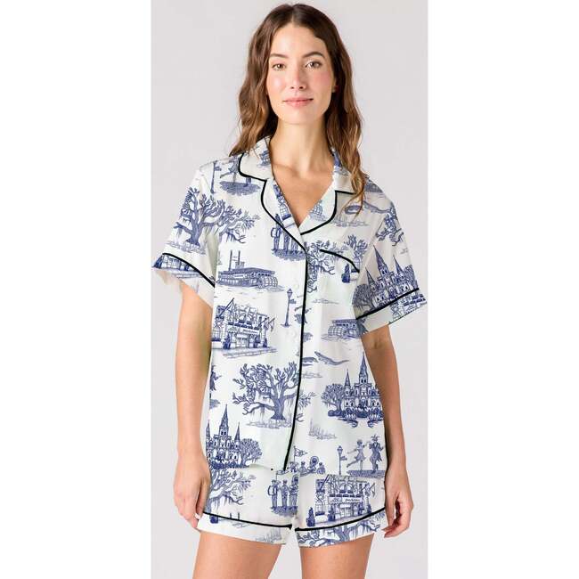New Orleans Toile Pajama Shorts Set