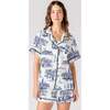 New Orleans Toile Pajama Shorts Set - Pajamas - 1 - thumbnail