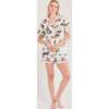 Holiday Toile Pajama Shorts Set - Pajamas - 1 - thumbnail