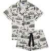 New York Toile Pajama Shorts Set - Pajamas - 2 - thumbnail