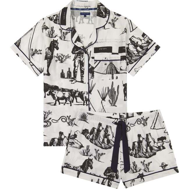 Marfa Toile Pajama Shorts Set