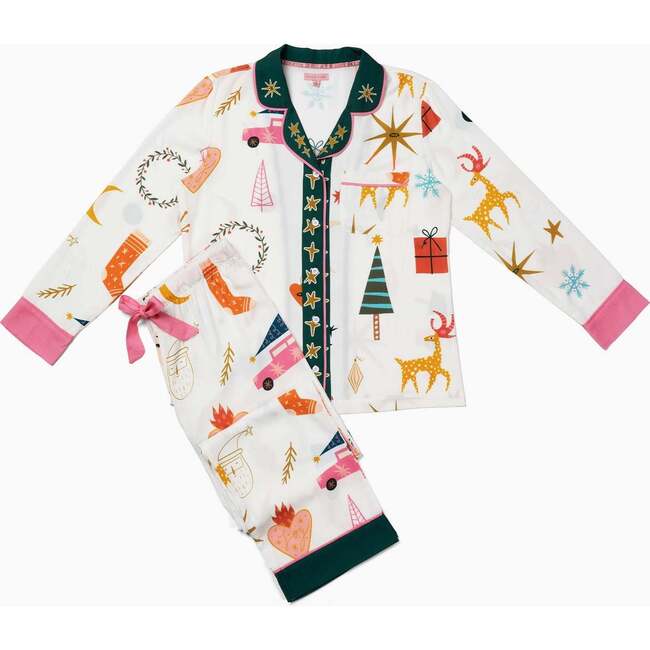 Mod Holiday Long Sleeve Pajama Pants Set