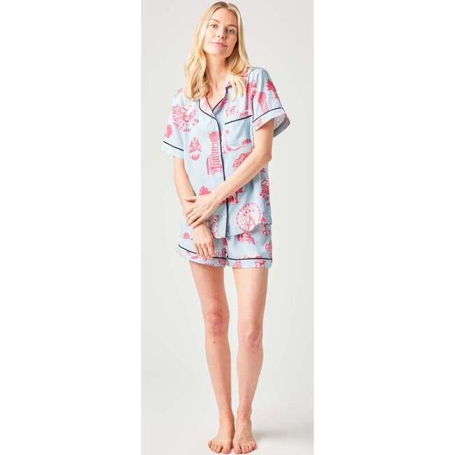 Dallas Toile Pajama Shorts Set - Pajamas - 3