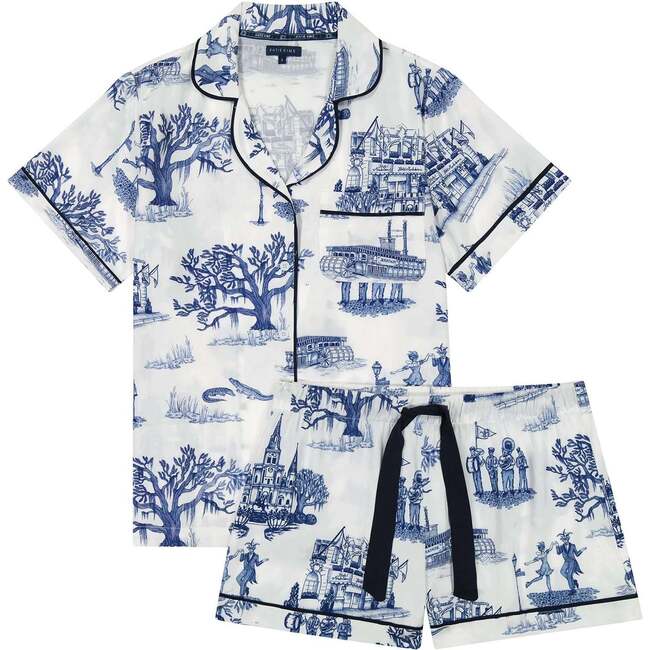 New Orleans Toile Pajama Shorts Set