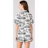 New York Toile Pajama Shorts Set - Pajamas - 3 - thumbnail