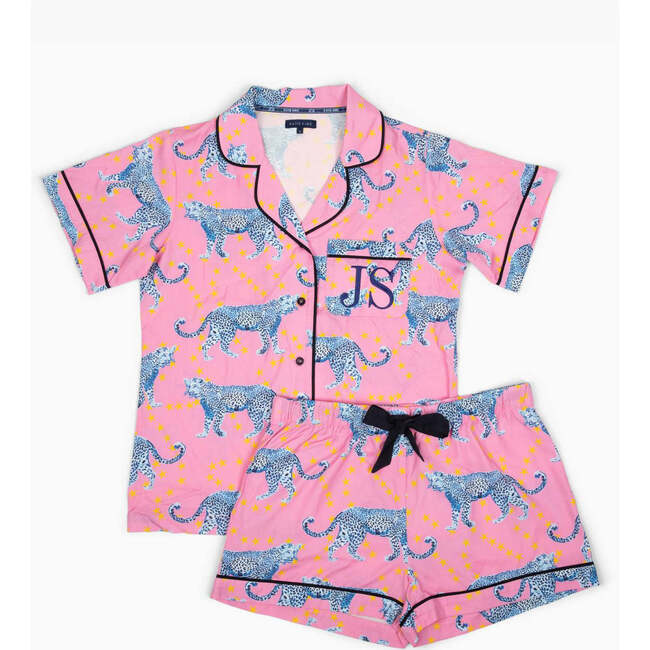 Cosmic Cheetah Pajama Shorts Set