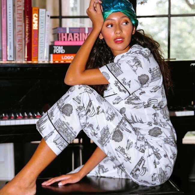 New York Toile Pajama Pants Set - Pajamas - 4