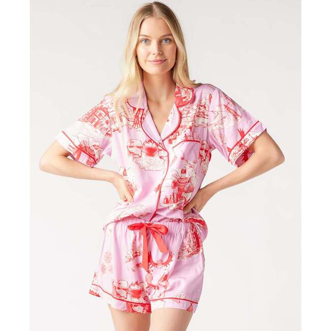 Après Ski Toile Pajama Shorts Set