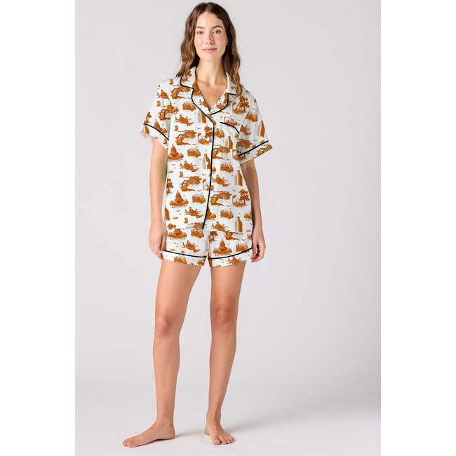Austin Toile Pajama Shorts Set