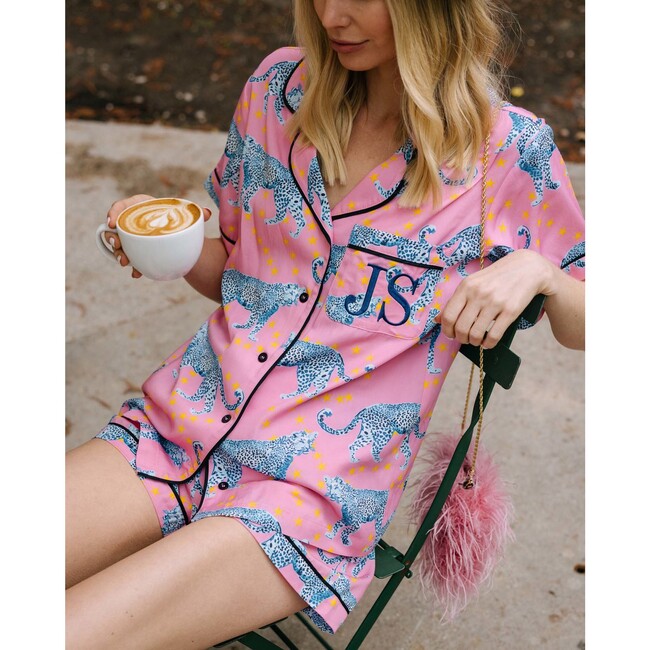 Cosmic Cheetah Pajama Shorts Set - Pajamas - 4