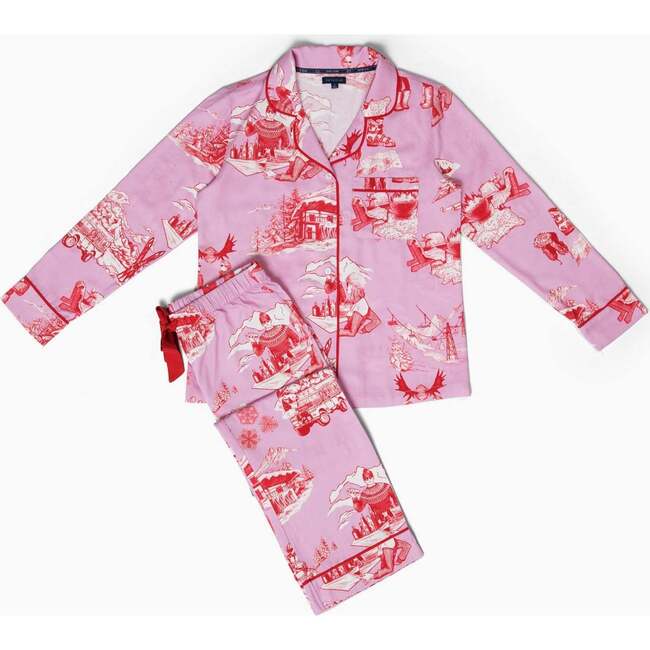 Après Ski Toile Long Sleeve Pajama Pants Set