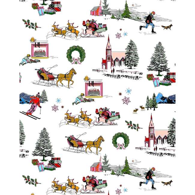 Holiday Toile Pajama Shorts Set - Pajamas - 5