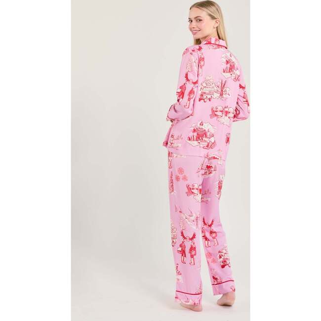 Après Ski Toile Long Sleeve Pajama Pants Set - Pajamas - 3