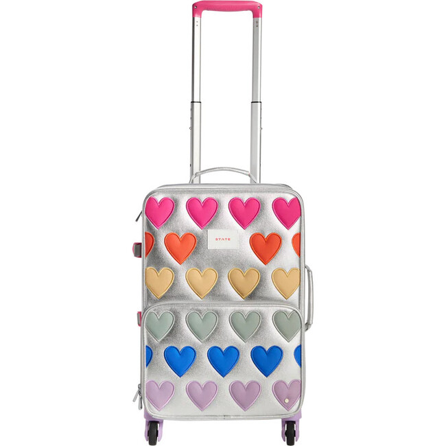 Logan Carry-On Suitcase, Patchwork Hearts