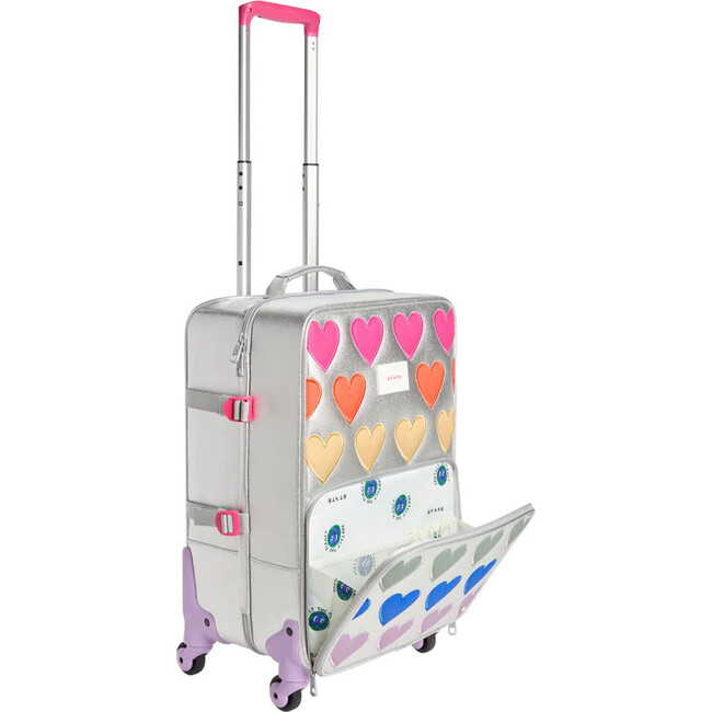 Logan Carry-On Suitcase, Patchwork Hearts - Luggage - 3