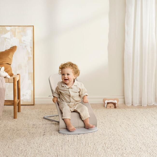 Baby Bouncer, Woven, Blue Melange - Bouncers - 3