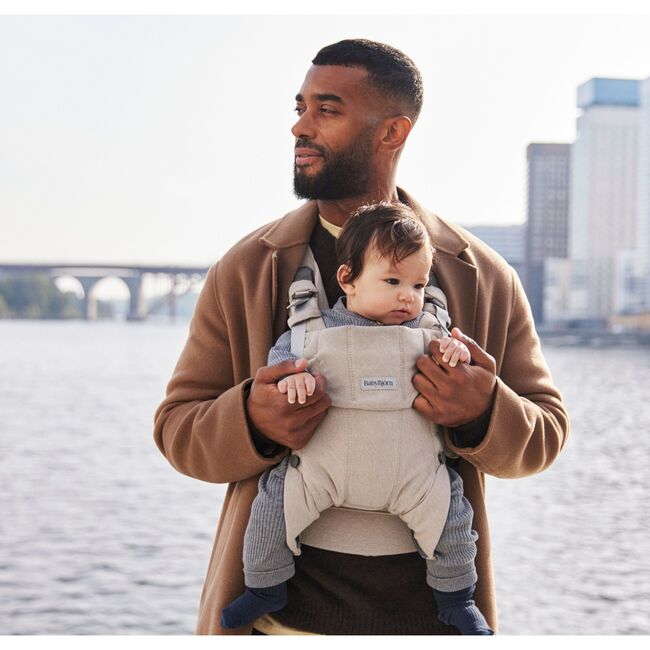 Baby Carrier Harmony, Woven Light Beige Melange - Carriers - 4
