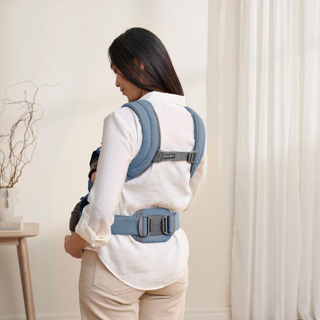 Baby Carrier Harmony, Woven Blue Melange - Carriers - 4