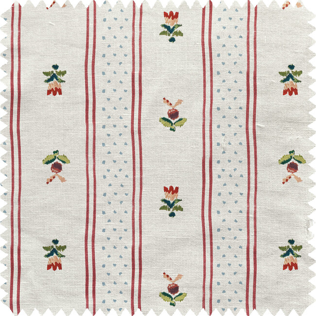 Quilted Velvet Jacket in Frost and Holiday Dot Stripe - Jackets - 3