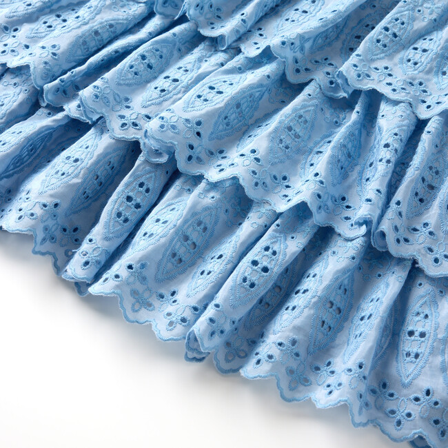 Rory Embroidered Mini Dress, Blue - Dresses - 6