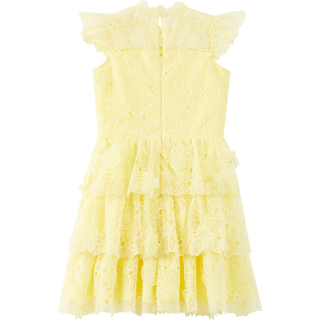 Prue Embroidered Mini Dress, Yellow