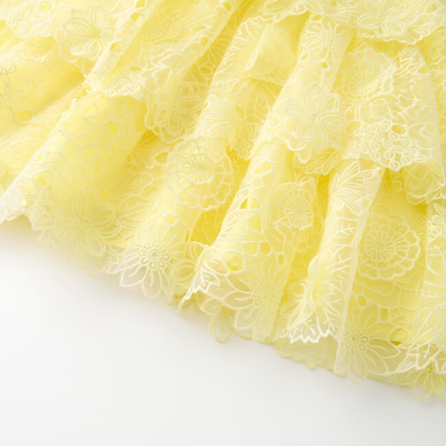 Prue Embroidered Mini Dress, Yellow - Dresses - 6