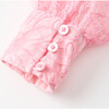 Prue Long Sleeve Embroidered Mini Dress, Pink - Dresses - 8 - thumbnail