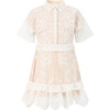 Leyla Lace Mini Dress, Ivory - Dresses - 1 - thumbnail