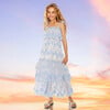 Lena Embroidered Maxi Dress, Blue - Dresses - 2 - thumbnail