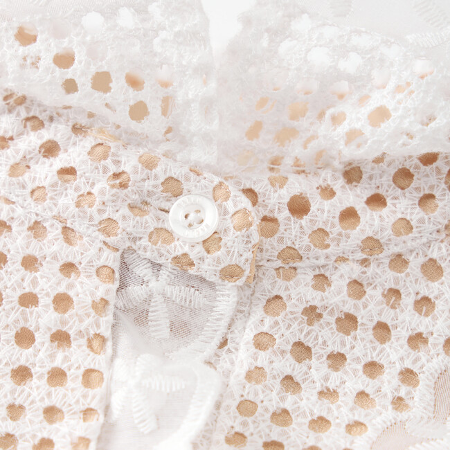 Leyla Lace Mini Dress, Ivory - Dresses - 4