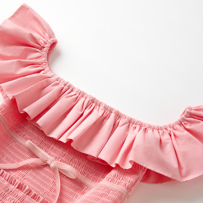 Karla Mini Dress, Peach - Dresses - 3