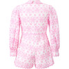 Nora Embroidered Romper, Pink - Rompers - 3 - thumbnail