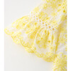 Nora Embroidered Mini Dress, Yellow - Dresses - 4 - thumbnail